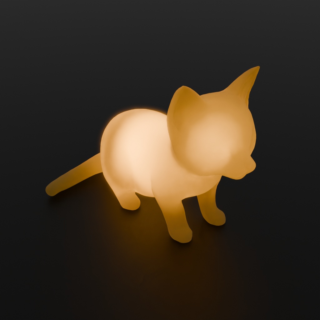 【Blender】 子猫の間接照明 Indirect lighting for kittens