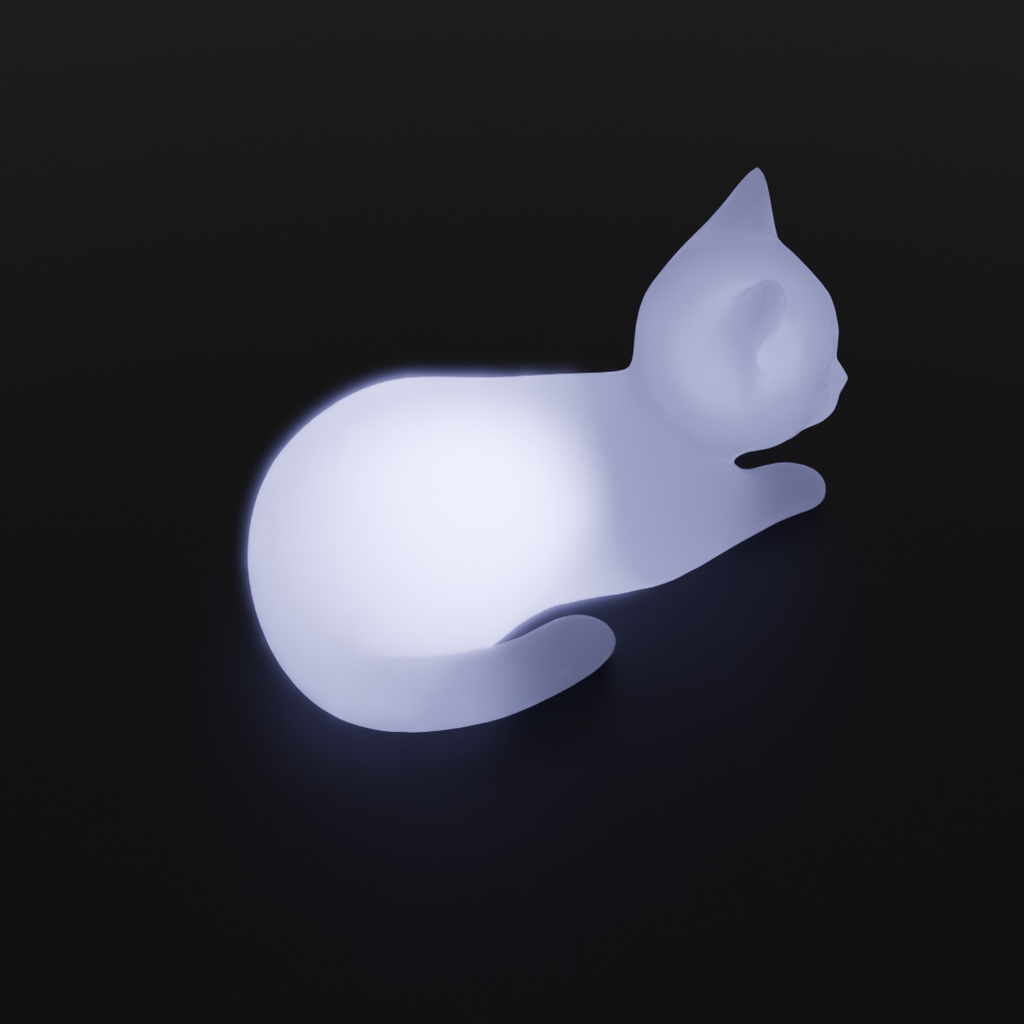 【Blender】 子猫の間接照明 Indirect lighting for kittens