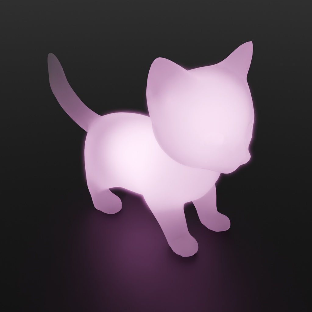 【Blender】 子猫の間接照明 Indirect lighting for kittens