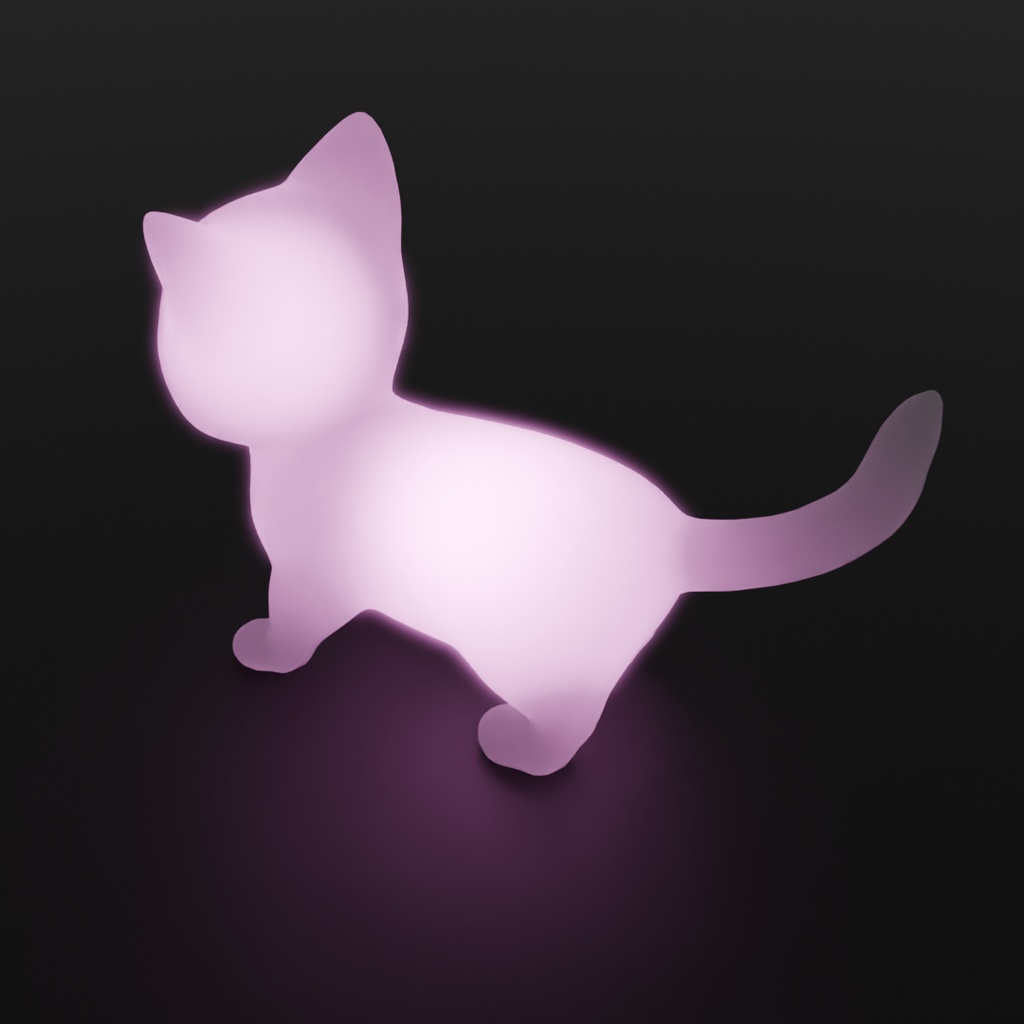 【Blender】 子猫の間接照明 Indirect lighting for kittens
