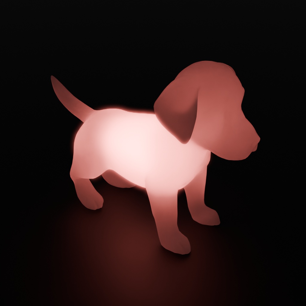 【Blender】 子犬の間接照明 Indirect lighting for puppies