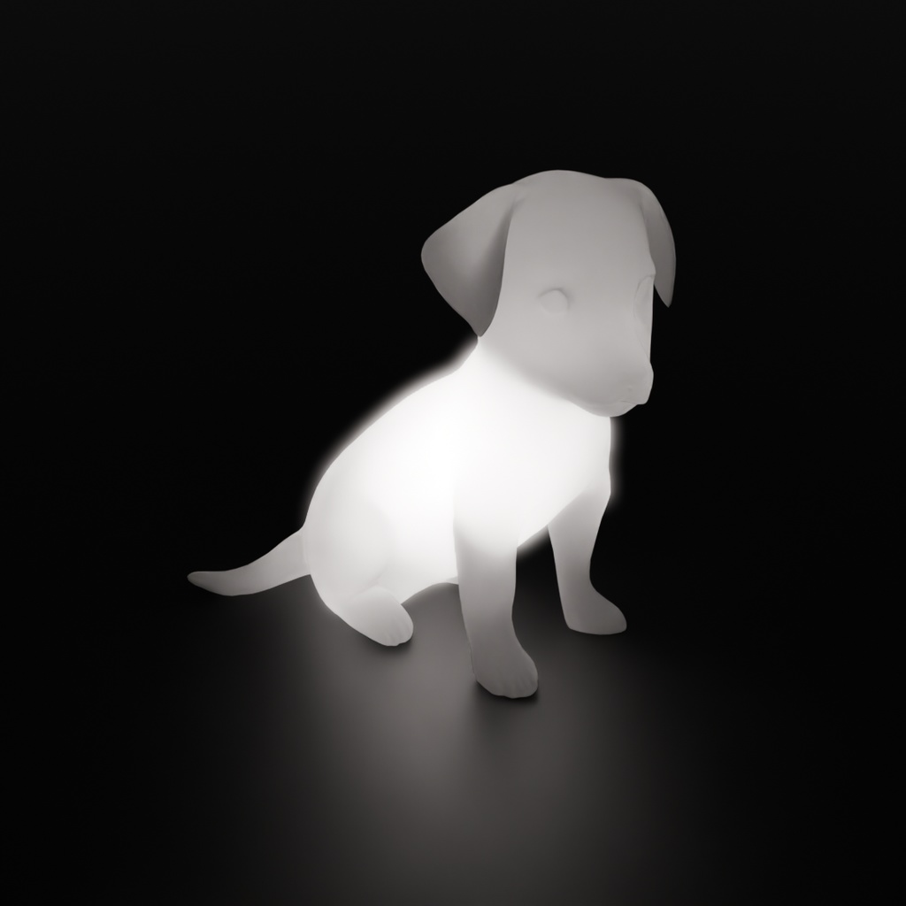 【Blender】 子犬の間接照明 Indirect lighting for puppies