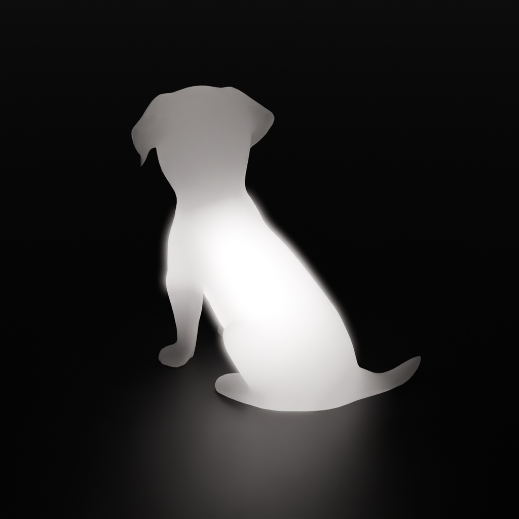 【Blender】 子犬の間接照明 Indirect lighting for puppies