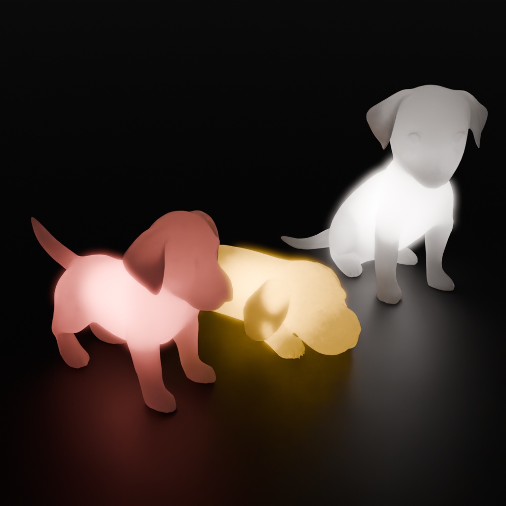 【Blender】 子犬の間接照明 Indirect lighting for puppies