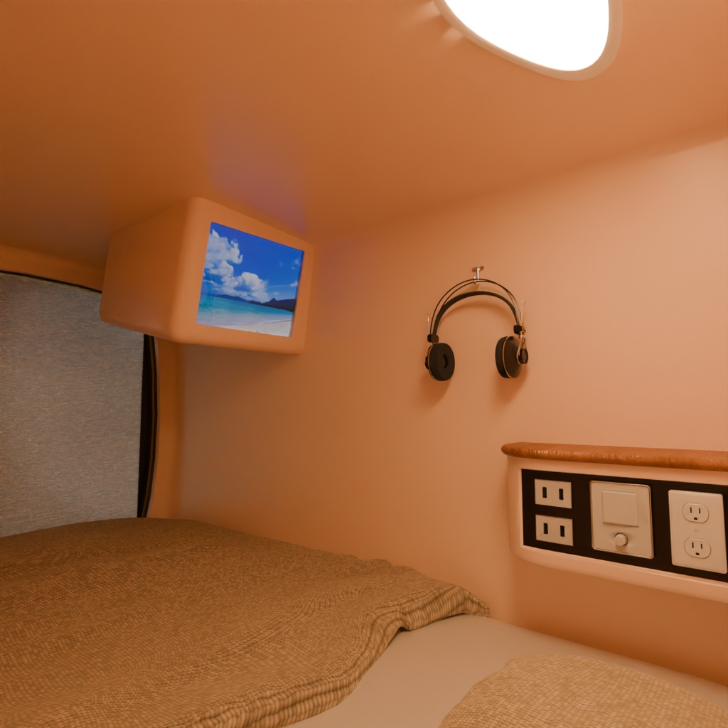 【Blender】 カプセルホテル capsule hotel
