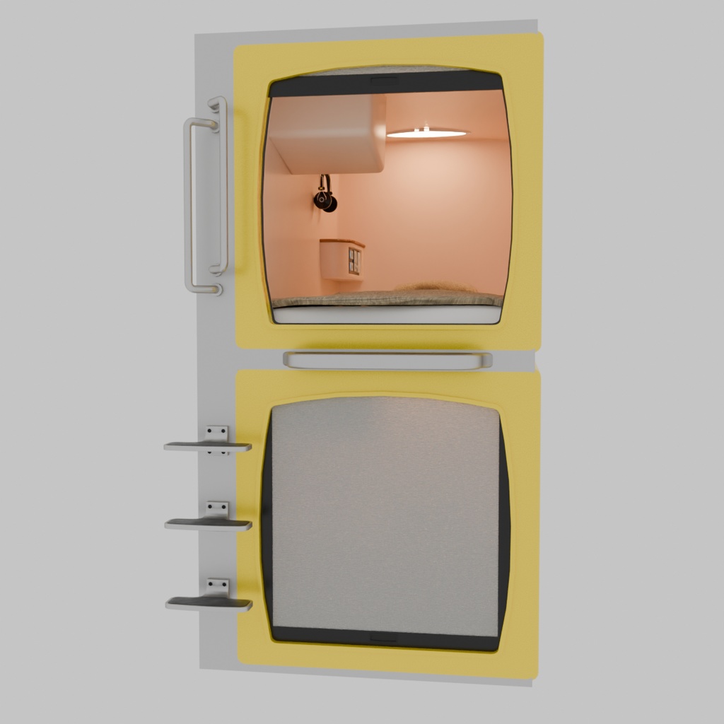 【Blender】 カプセルホテル capsule hotel
