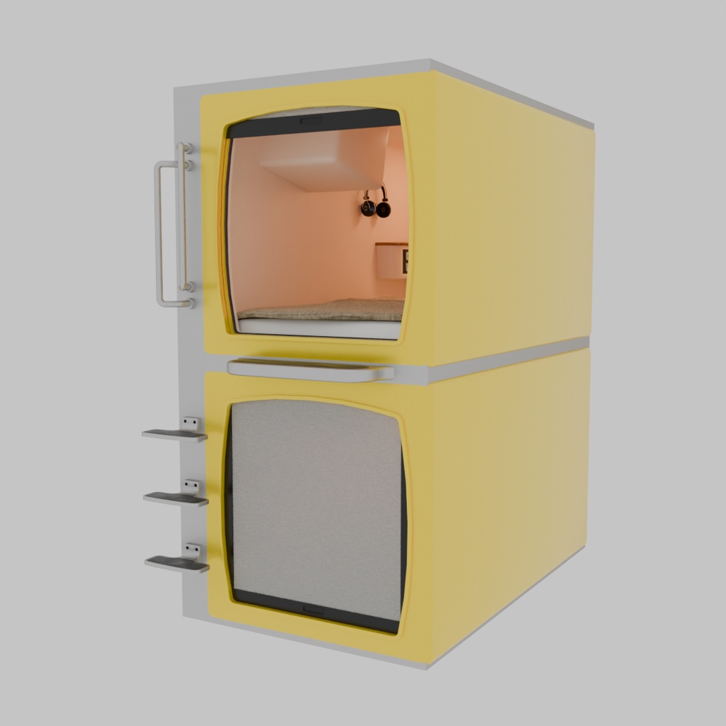 【Blender】 カプセルホテル capsule hotel