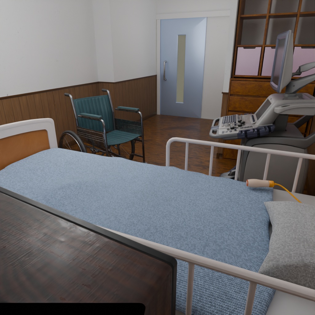 【Blender】 病院の個室 Private hospital room