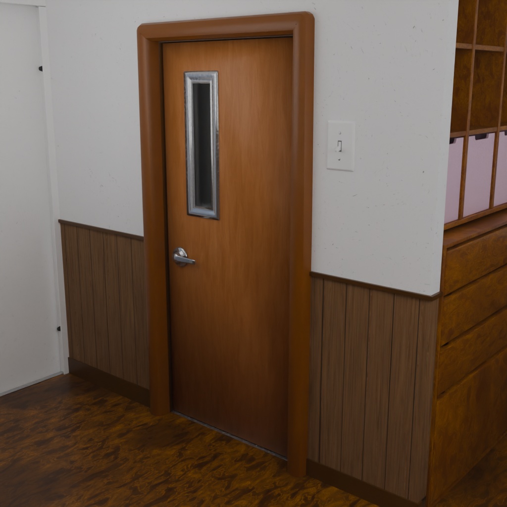 【Blender】 病院の個室 Private hospital room