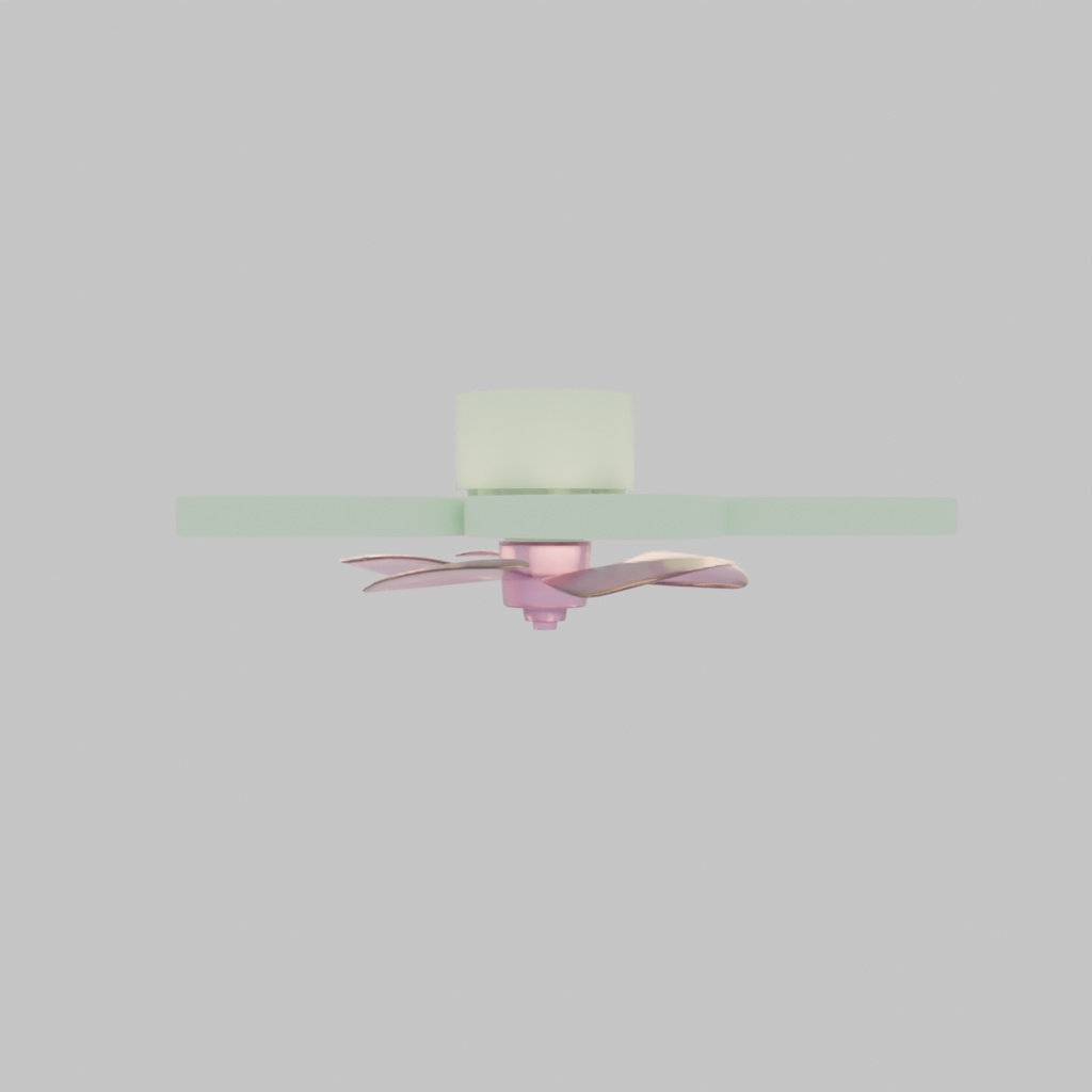 【Blender】 シーリングフラワーファンライト Ceiling Flower Fan Light