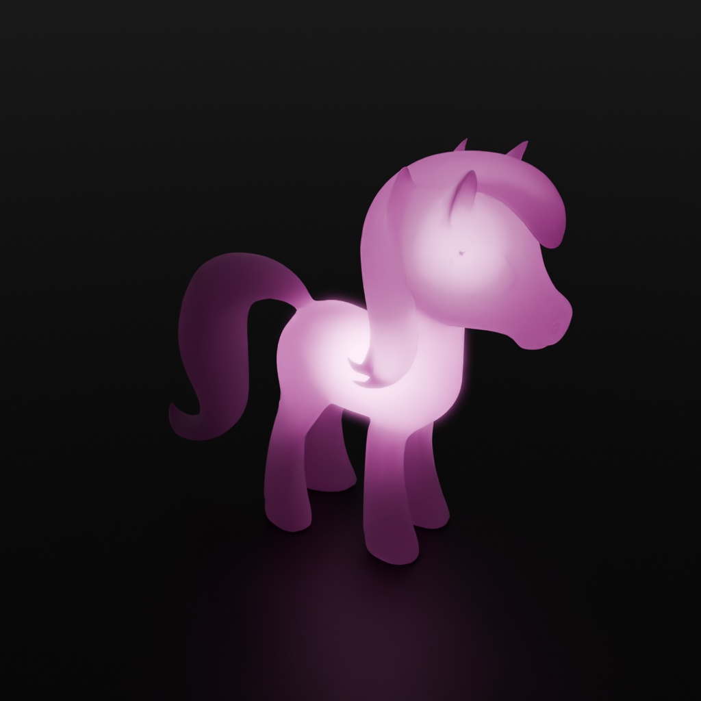 【Blender】 ポニーの間接照明 Pony Indirect Lighting