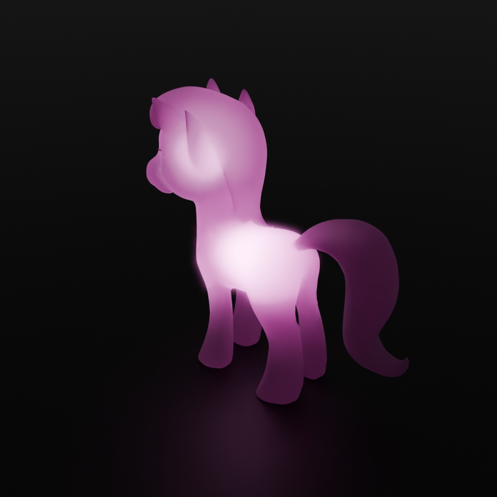 【Blender】 ポニーの間接照明 Pony Indirect Lighting
