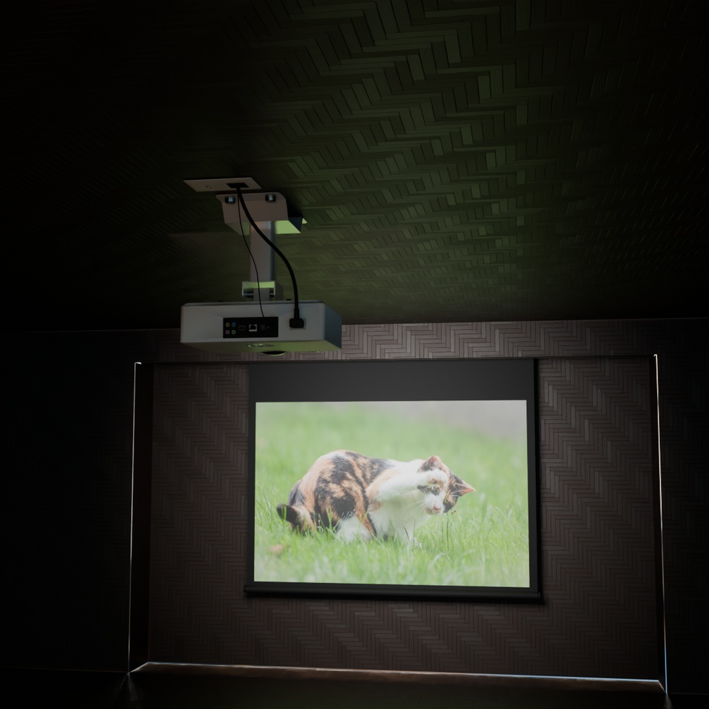 【Blender】 プロジェクター Projector