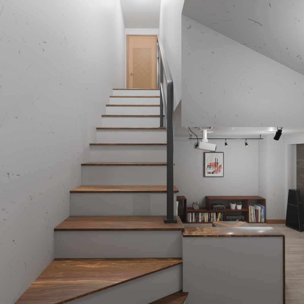 【Blender】 地下のシアタールーム Theater Room in the Basement