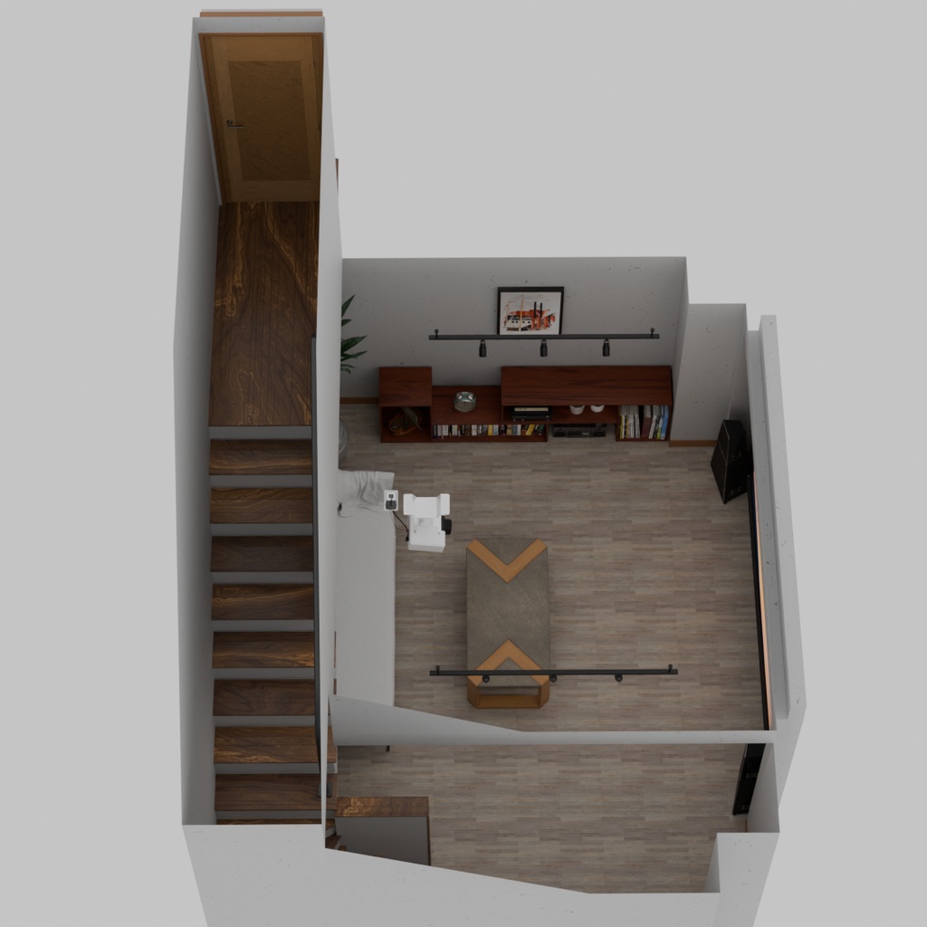 【Blender】 地下のシアタールーム Theater Room in the Basement