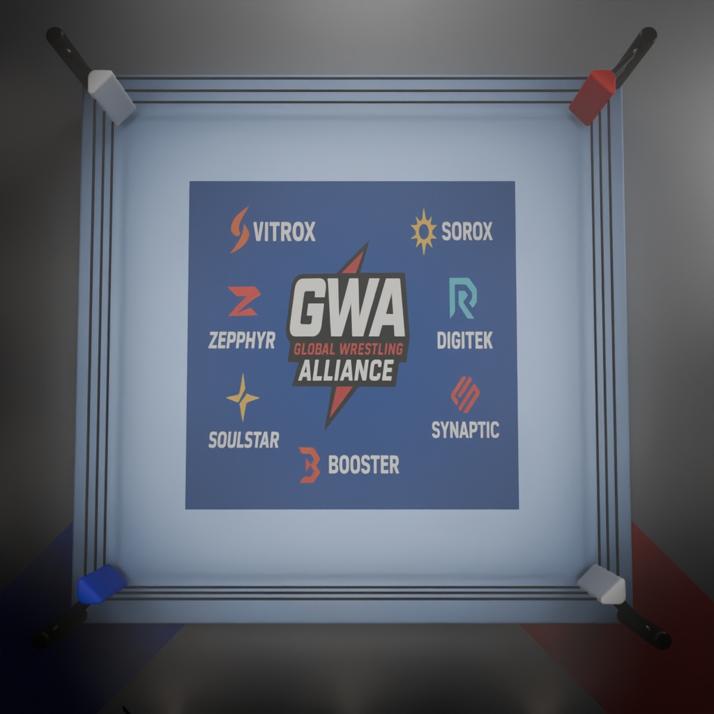 【Blender】 プロレスのリング Pro wrestling ring