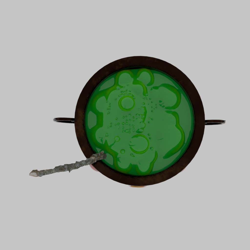 【Blender】 錬金術の釜 Alchemy Cauldron