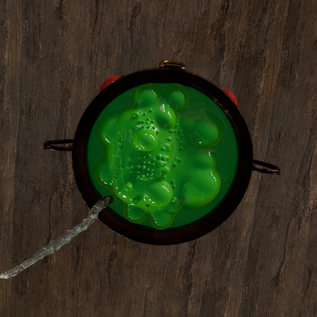 【Blender】 錬金術の釜 Alchemy Cauldron