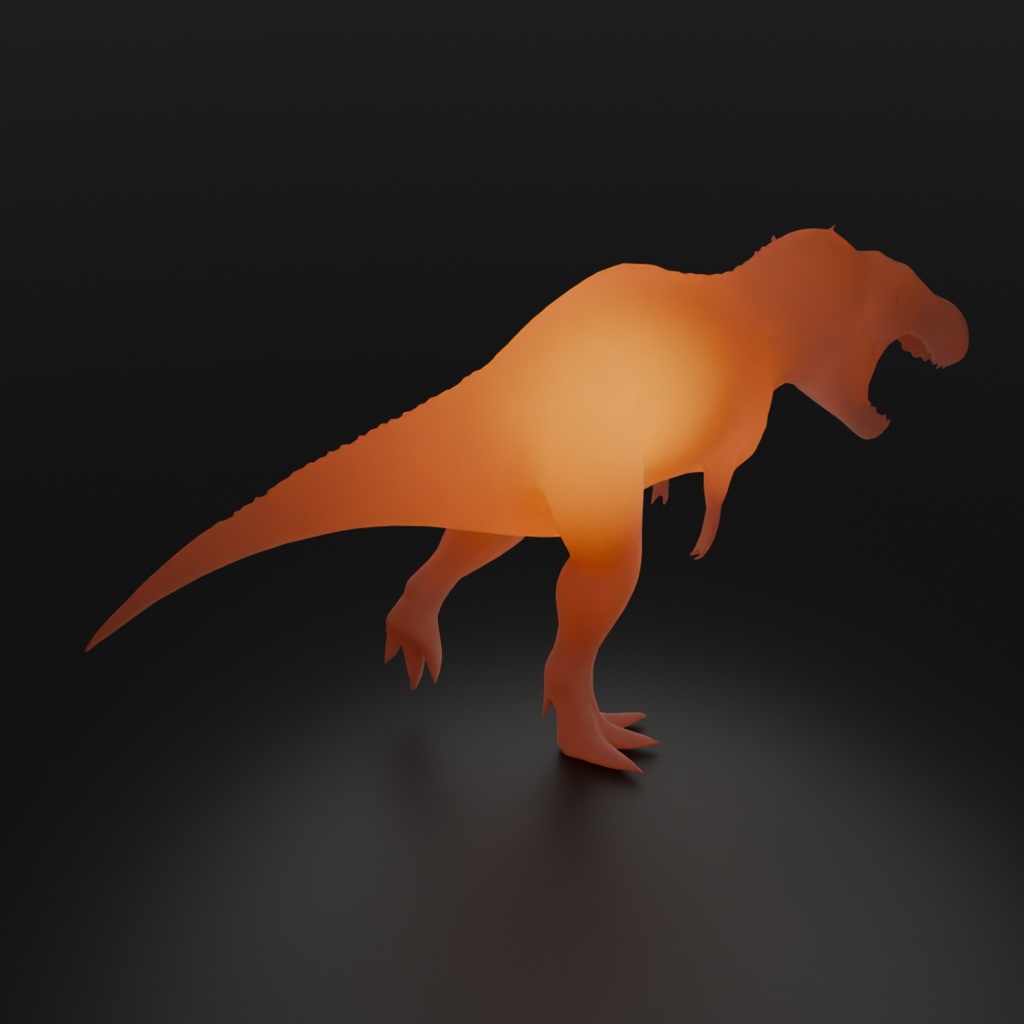 【Blender】 ティラノサウルスの間接照明 Tyrannosaurus Indirect Lighting