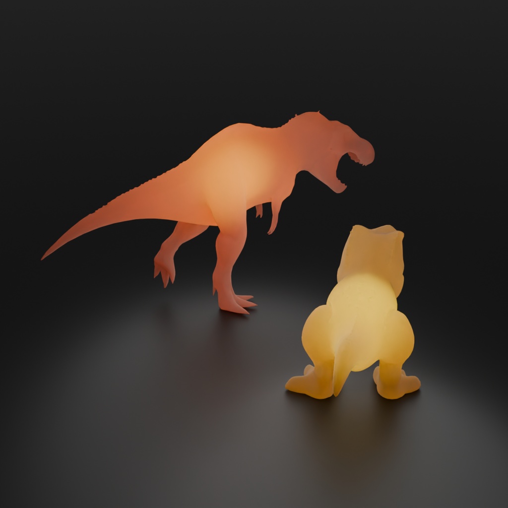 【Blender】 ティラノサウルスの間接照明 Tyrannosaurus Indirect Lighting