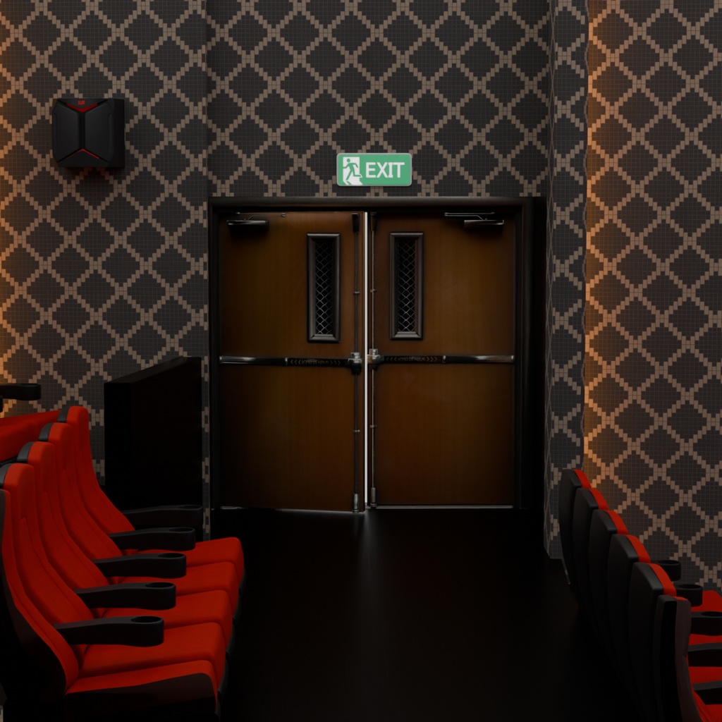 【Blender】 映画館のシアター① Theater 1 at the movie theater