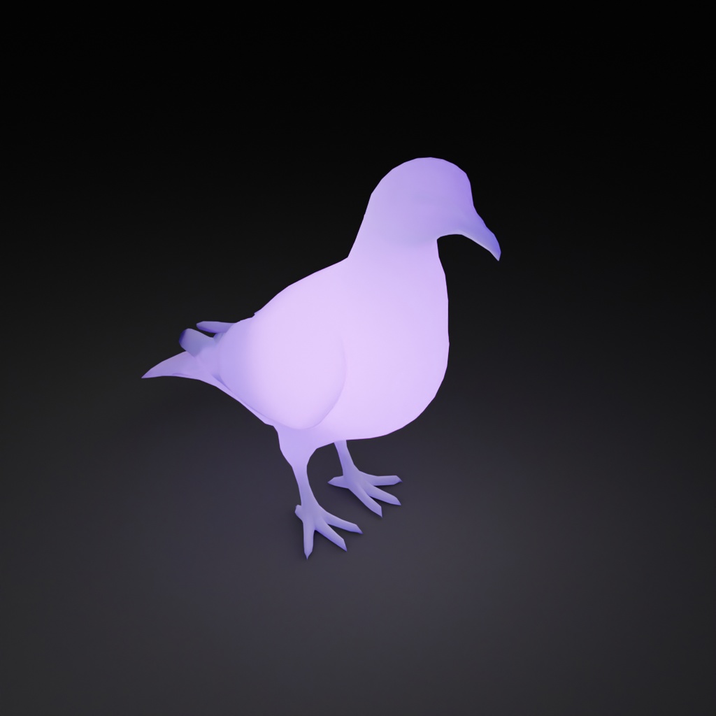 【Blender】 鳩の間接照明 Dove Indirect Lighting