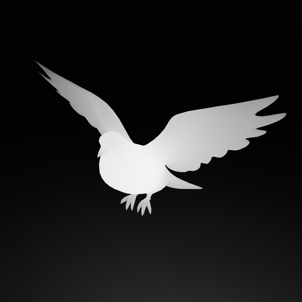 【Blender】 鳩の間接照明 Dove Indirect Lighting