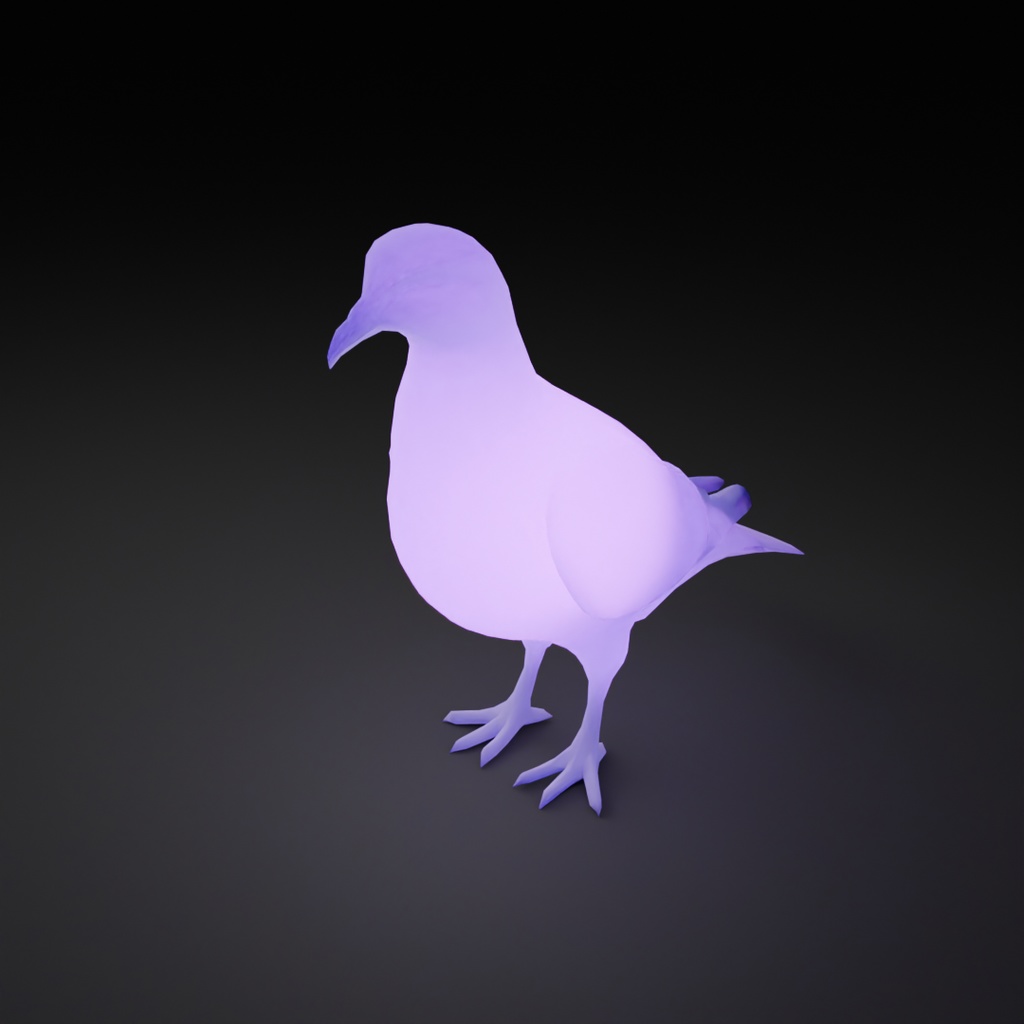 【Blender】 鳩の間接照明 Dove Indirect Lighting