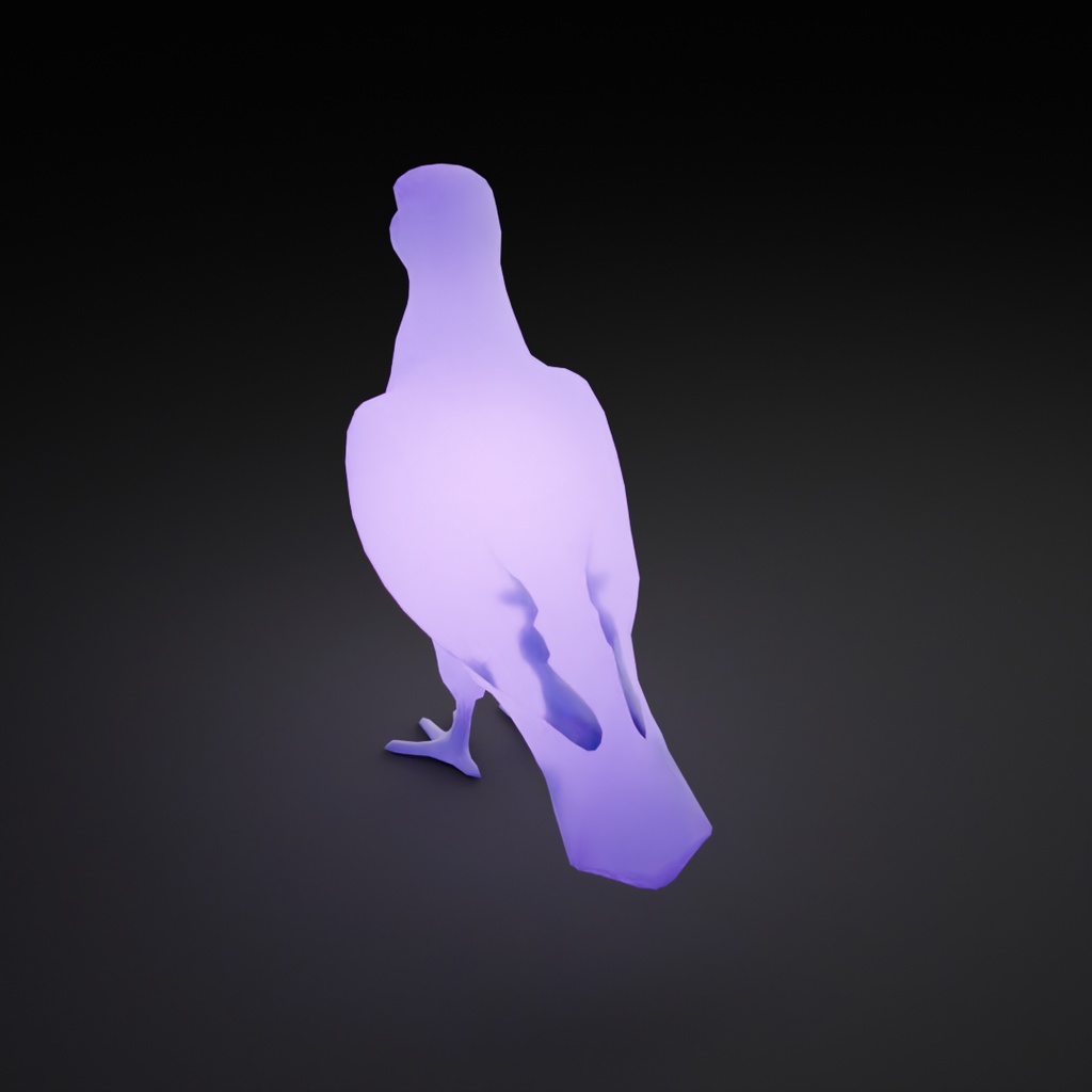 【Blender】 鳩の間接照明 Dove Indirect Lighting