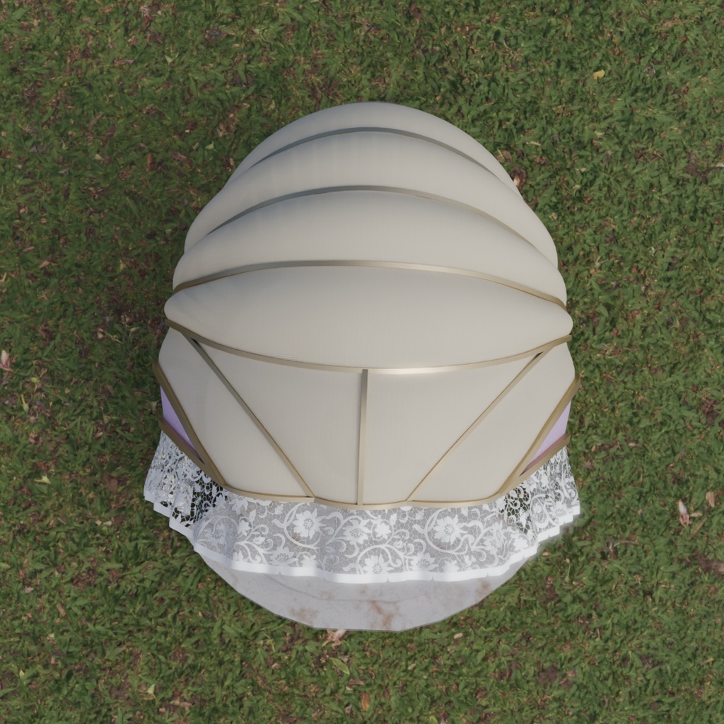 【Blender】 貴婦人のガゼボ(2パターン) The Lady's Gazebo