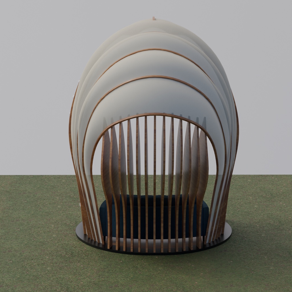 【Blender】 貴婦人のガゼボ(2パターン) The Lady's Gazebo