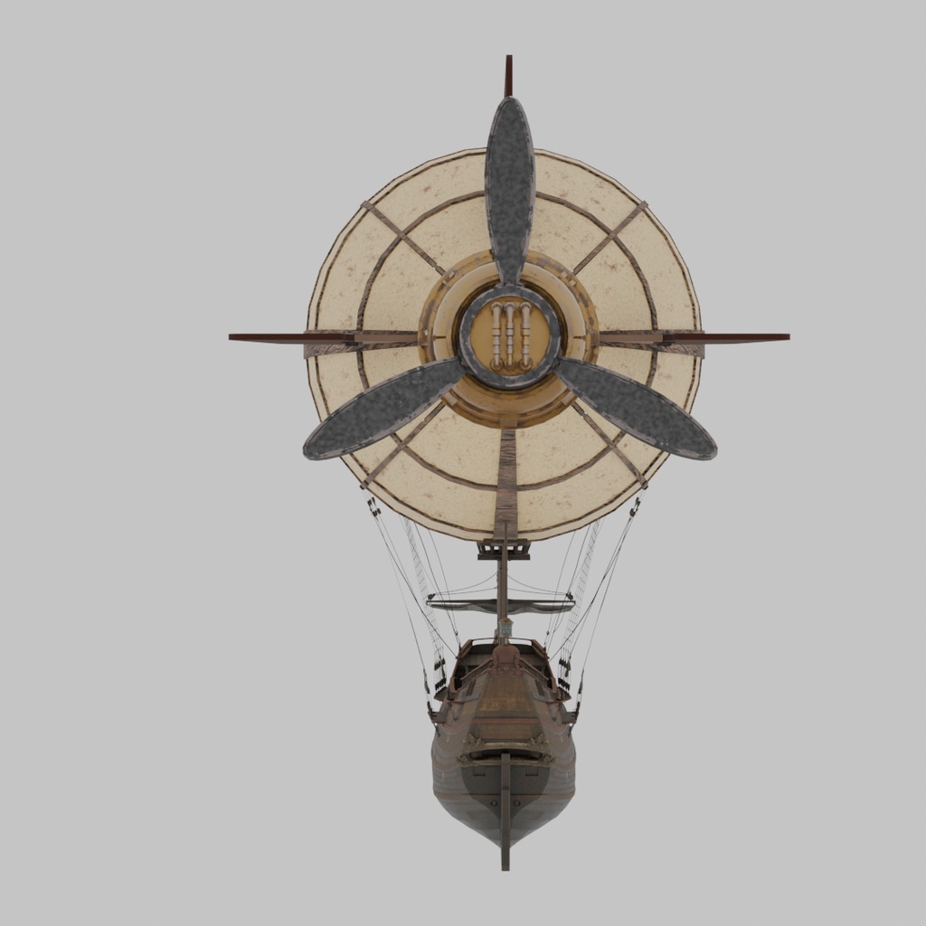 【Blender】 歴戦の飛空艇 Veteran Airship