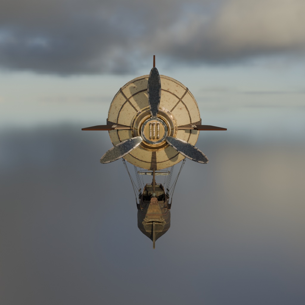 【Blender】 歴戦の飛空艇 Veteran Airship