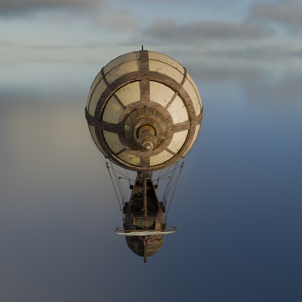 【Blender】 歴戦の飛空艇 Veteran Airship