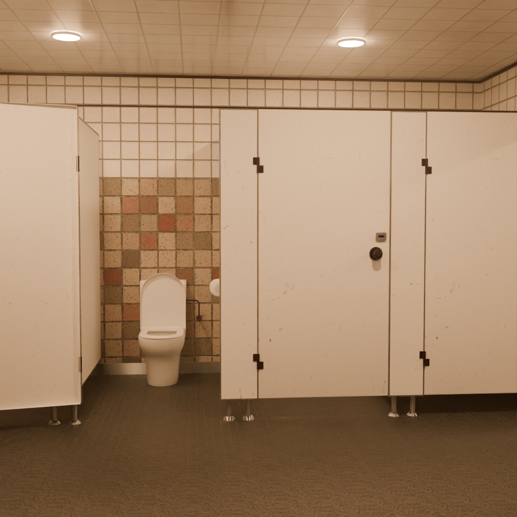 【Blender】 公衆トイレ Public restroom