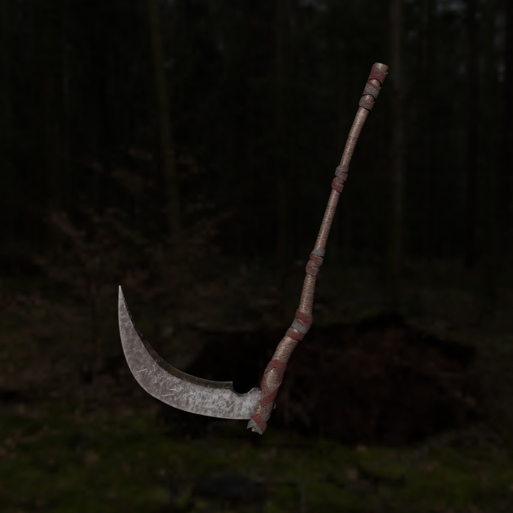 【Blender】 ハロウィンの死神 Halloween Grim Reaper