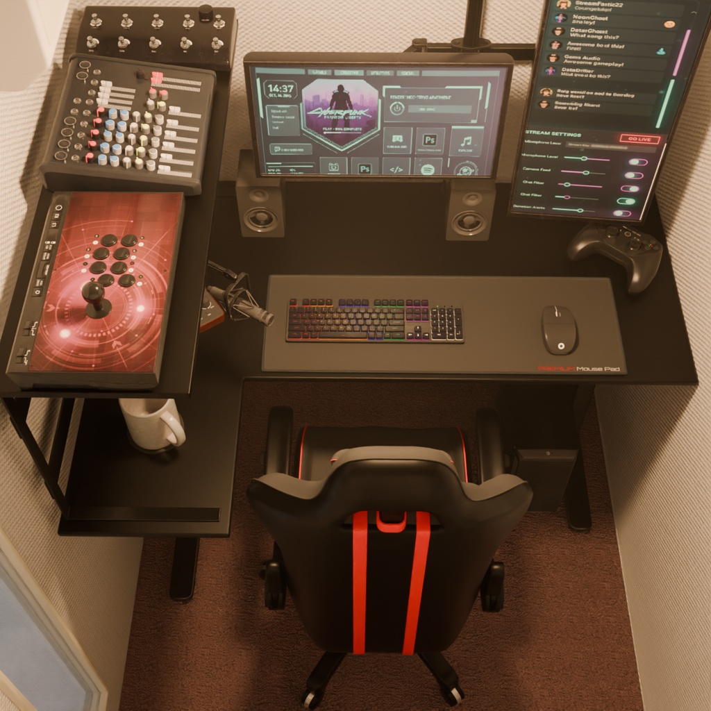 【Blender】 配信者の防音室 Streamer's Soundproof Room