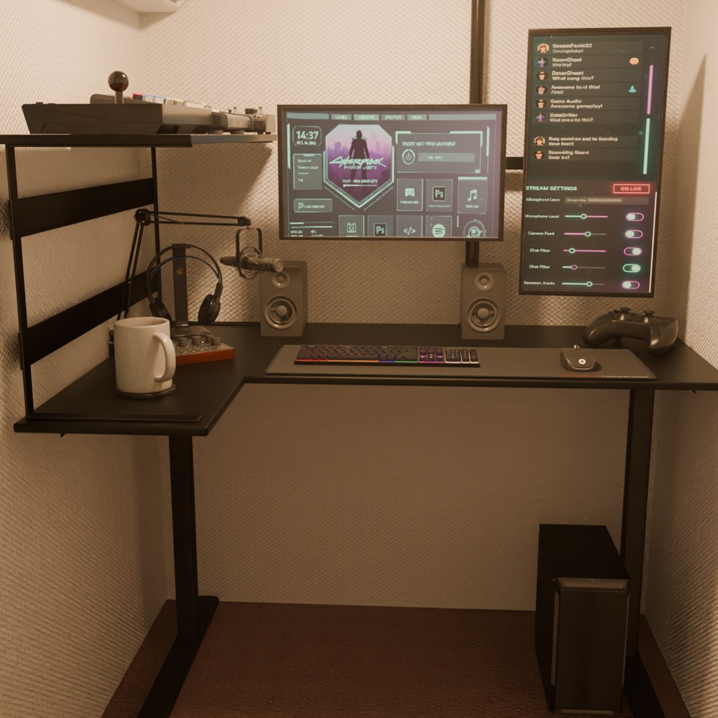 【Blender】 配信者の防音室 Streamer's Soundproof Room