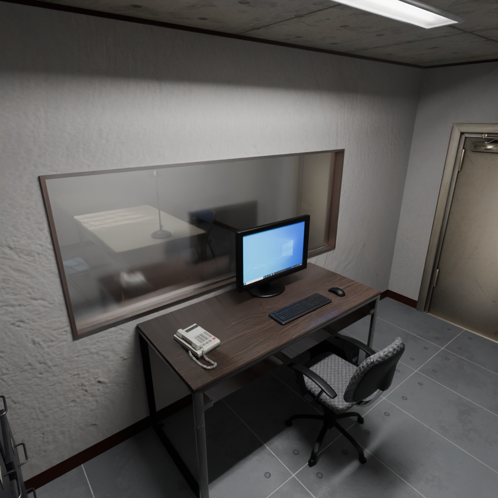 【Blender】 取調室 Interrogation room