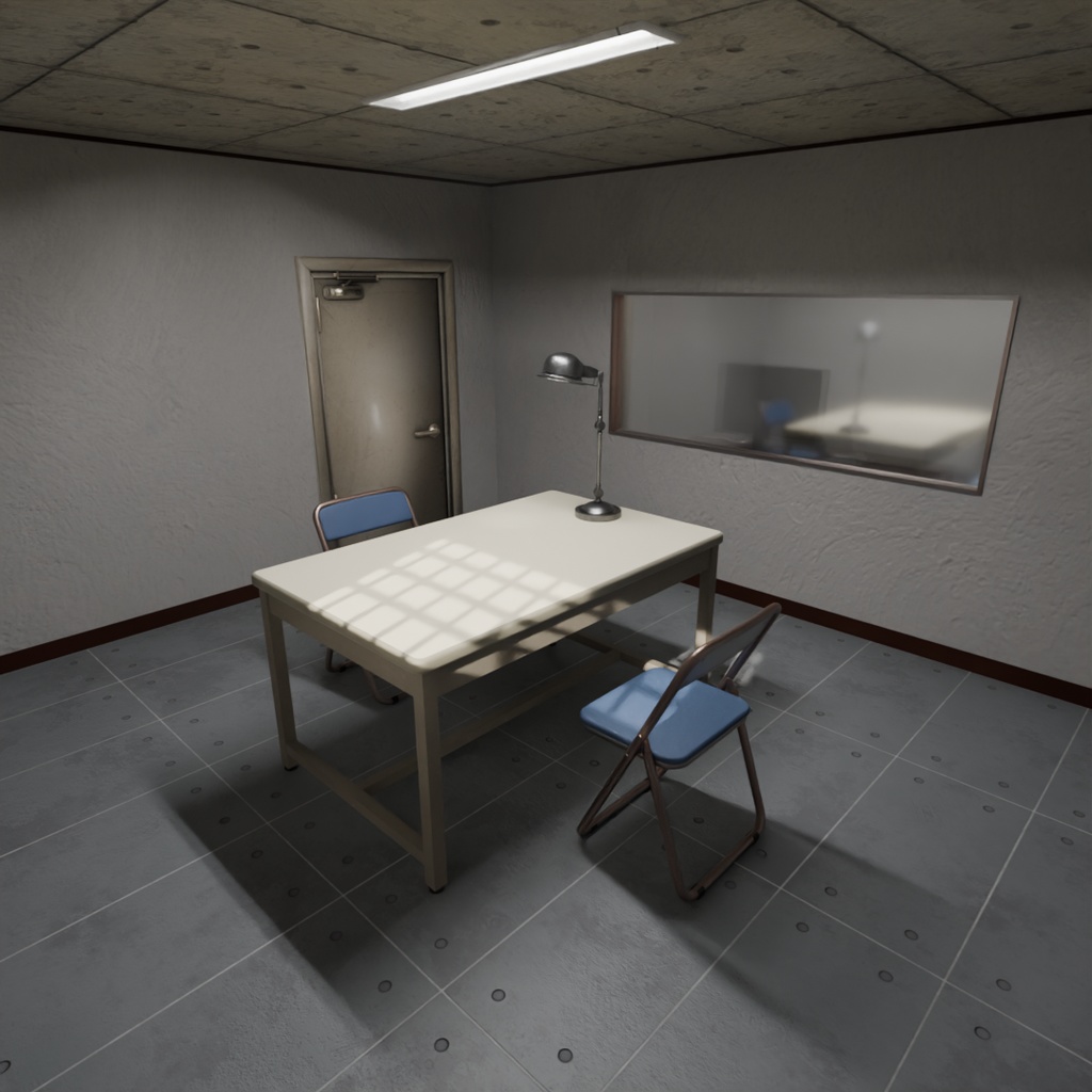 【Blender】 取調室 Interrogation room