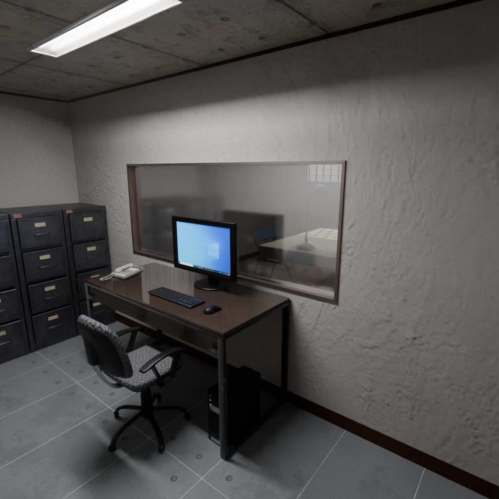 【Blender】 取調室 Interrogation room