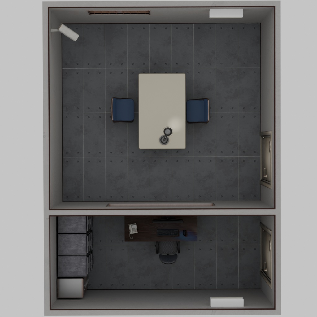 【Blender】 取調室 Interrogation room