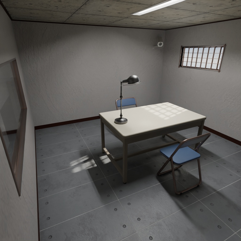 【Blender】 取調室 Interrogation room