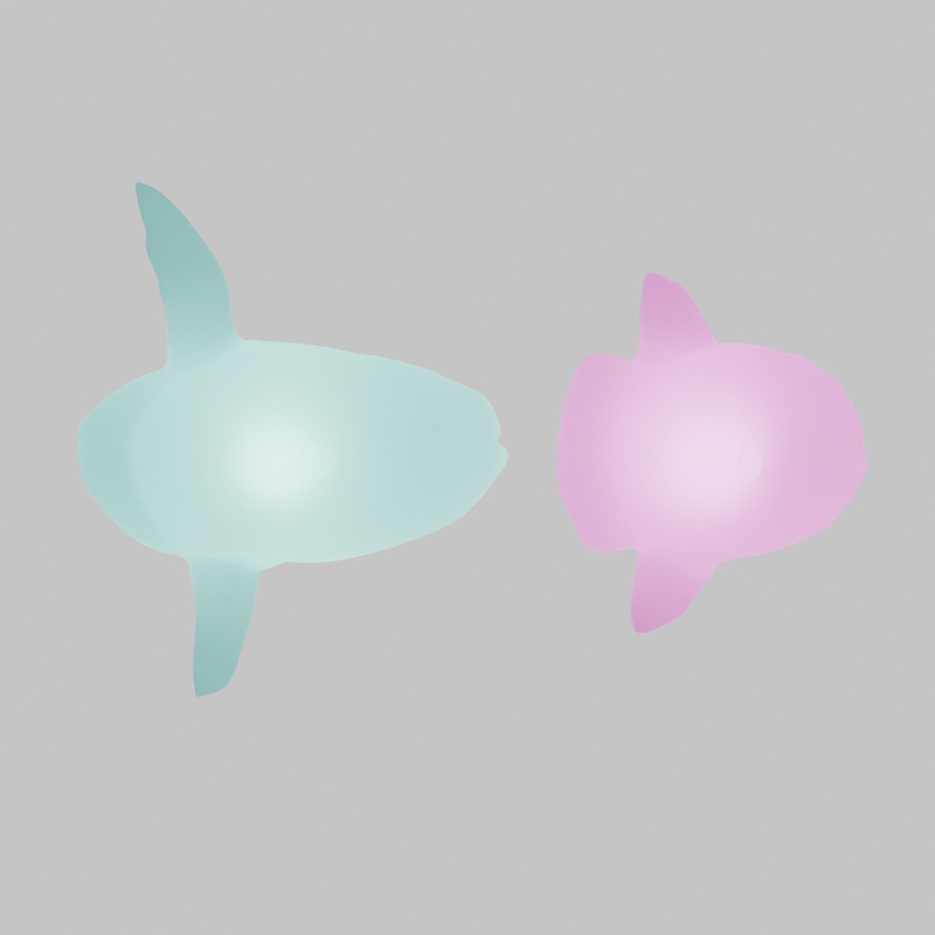 【Blender】 マンボウの間接照明 Sunfish Indirect Lighting