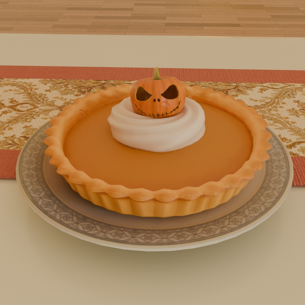 【Blender】 ハロウィンのスイーツセット Halloween Sweets Set