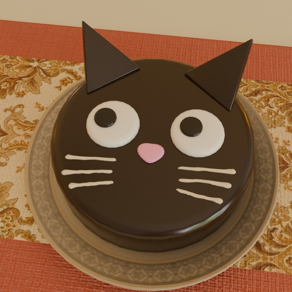 【Blender】 ハロウィンのスイーツセット Halloween Sweets Set