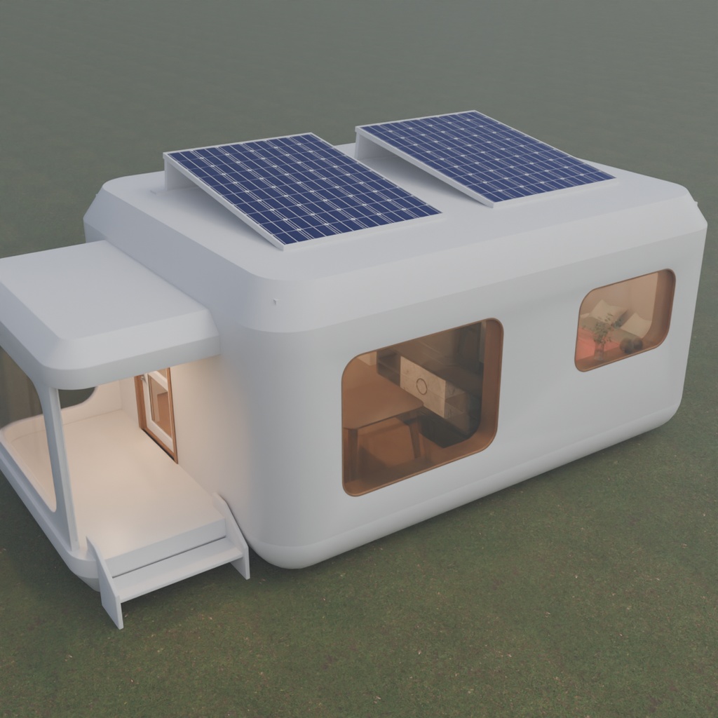 【Blender】 スマートタイニーホーム　Smart Tiny Home