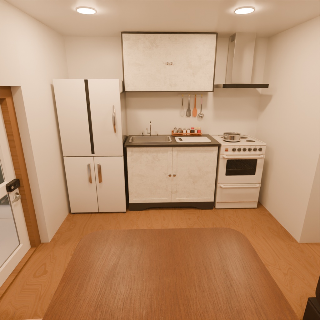 【Blender】 スマートタイニーホーム Smart Tiny Home