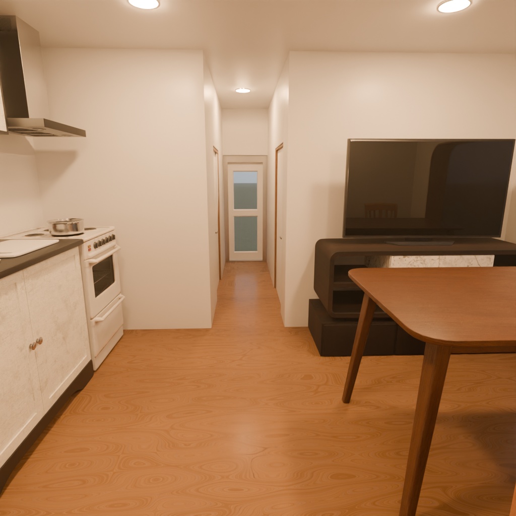 【Blender】 スマートタイニーホーム Smart Tiny Home