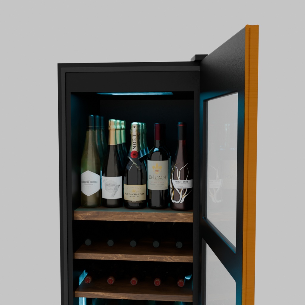 【Blender】 ワインセラー Wine Cellar